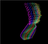 Second of three PDB split files for the rat liver vault, showing the 3D view for the portion of the structure that is in PDB record 2ZV4